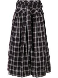 plaid belt skirt at Farfetch